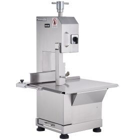 VEVOR Commercial Electric Meat Bandsaw, 2200W Stainless Steel Countertop Bone Sawing Machine, Workbeach 18.5" x 20.9", 0-7.1 Inch Cutting Thickne