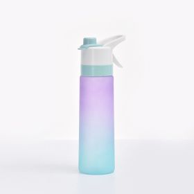 Spray Water Bottle For Girls Outdoor Sport Fitness Water Cup Large Capacity Spray Bottle Drinkware Travel Bottles Kitchen Gadgets (Color: PCPurple)