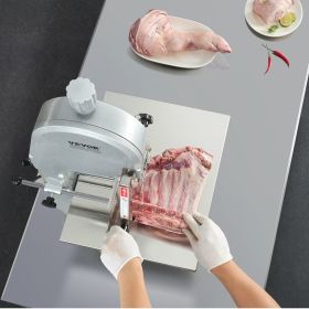 1800W Commercial Electric Meat Bandsaw Stainless Steel Bone Sawing Machine (Option: Silver)