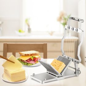 Cheese Cutter With Wire 1 Cm & 2 Cm Cheeser Butter Cutting Blade Replaceable Cheese Slicer Wire, Aluminum Alloy Commercial Cheese Slicer With 304 (Option: Natural)