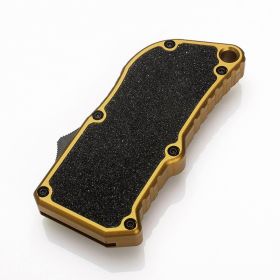 Aluminum Retractable Multi-Purpose Knife, Includes 5 Spare Blades -Quick Replacement, EDC Tool Pocket Knife (Option: Yellow)